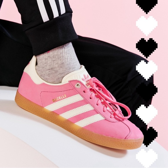 💕BNIB adidas gazelle pink valentine edition - 4Y (Big Girls)💕